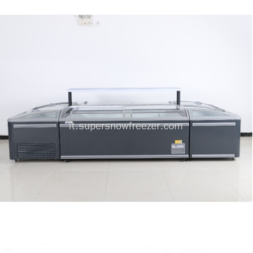 Supermercato Commercial Big Volume Display Island Freezer